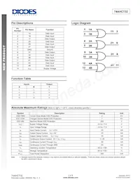 74AHCT32S14-13 Datasheet Pagina 2