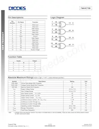 74AHCT86S14-13 Datasheet Page 2