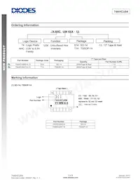 74AHCU04T14-13 Datasheet Page 5
