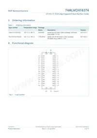 74ALVCH16374DGG Datasheet Page 3