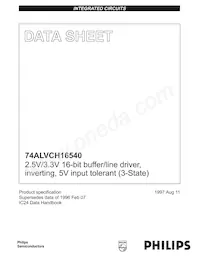 74ALVCH16540DL Datasheet Cover