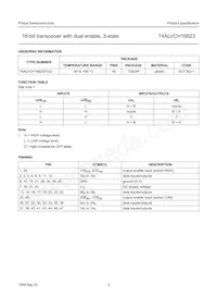 74ALVCH16623DL Datasheet Page 3
