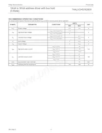 74ALVCHS162830DGB: Datasheet Pagina 4