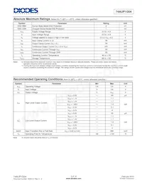 74AUP1G04FW4-7 Datasheet Page 3
