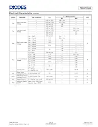 74AUP1G04FW4-7 Datasheet Page 5