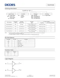 74AUP2G04DW-7 Datasheet Page 2