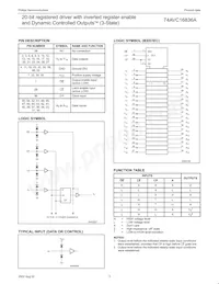 74AVC16836ADGV Datasheet Page 4