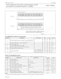 74AVC16836ADGV Datasheet Page 5