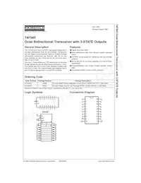 74F545SCX Datasheet Cover