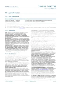 74HC02N Datasheet Page 14