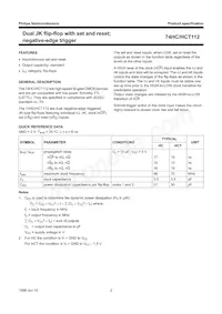 74HC112N Datasheet Page 2