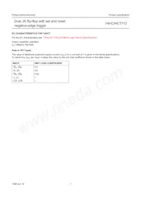 74HC112N Datasheet Page 7