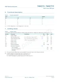 74HC11N Datasheet Pagina 3