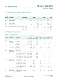 74HC11N Datasheet Page 4