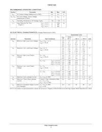 74HC125DTR2G Datasheet Page 3