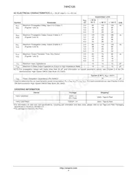 74HC125DTR2G Datasheet Page 4