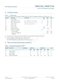 74HC132N Datasheet Page 4