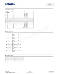 74HC14S14-13 Datasheet Page 2
