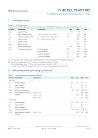 74HC193N Datasheet Page 8