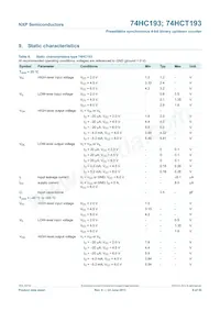 74HC193N數據表 頁面 9