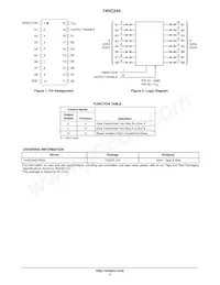 74HC245DTR2G Datasheet Page 2
