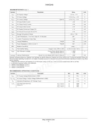 74HC245DTR2G Datasheet Page 3