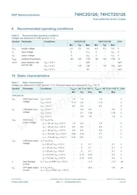 74HC2G126DC Datasheet Page 4