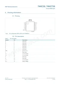 74HC30N Datasheet Page 3