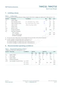 74HC32N Datasheet Page 4