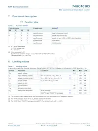 74HC40103DB Datasheet Page 6