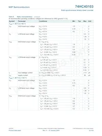 74HC40103DB Datasheet Page 8