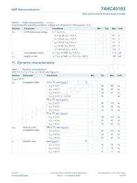 74HC40103DB Datasheet Page 9