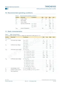 74HC40103N Datasheet Page 8