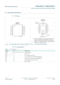 74HC4017N Datasheet Page 5