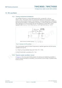 74HC4060N Datasheet Page 15