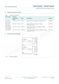74HC4520N Datasheet Page 2