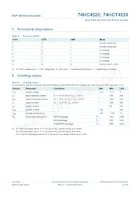 74HC4520N Datasheet Page 5