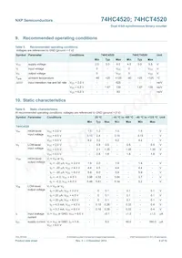 74HC4520N Datasheet Page 6