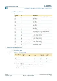 74HC564N Datasheet Page 5