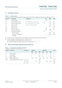 74HC86N Datasheet Page 4