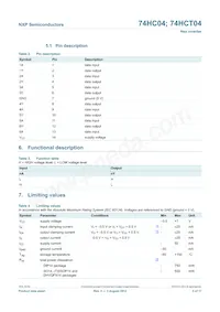 74HCT04N Datasheet Page 3