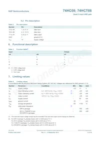 74HCT08N Datasheet Page 3
