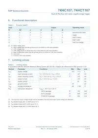 74HCT107N Datasheet Page 4