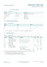 74HCT126D/AUJ Datasheet Page 3