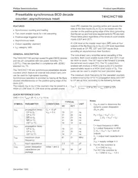 74HCT160PW Datasheet Page 3