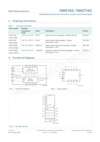 74HCT163N Datasheet Page 2