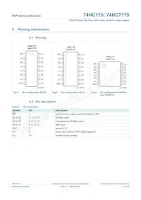 74HCT175N Datasheet Page 3