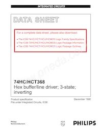74HCT368N Datasheet Cover