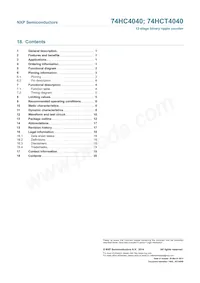 74HCT4040N Datasheet Pagina 20