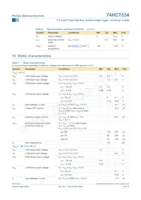 74HCT534N Datasheet Page 6